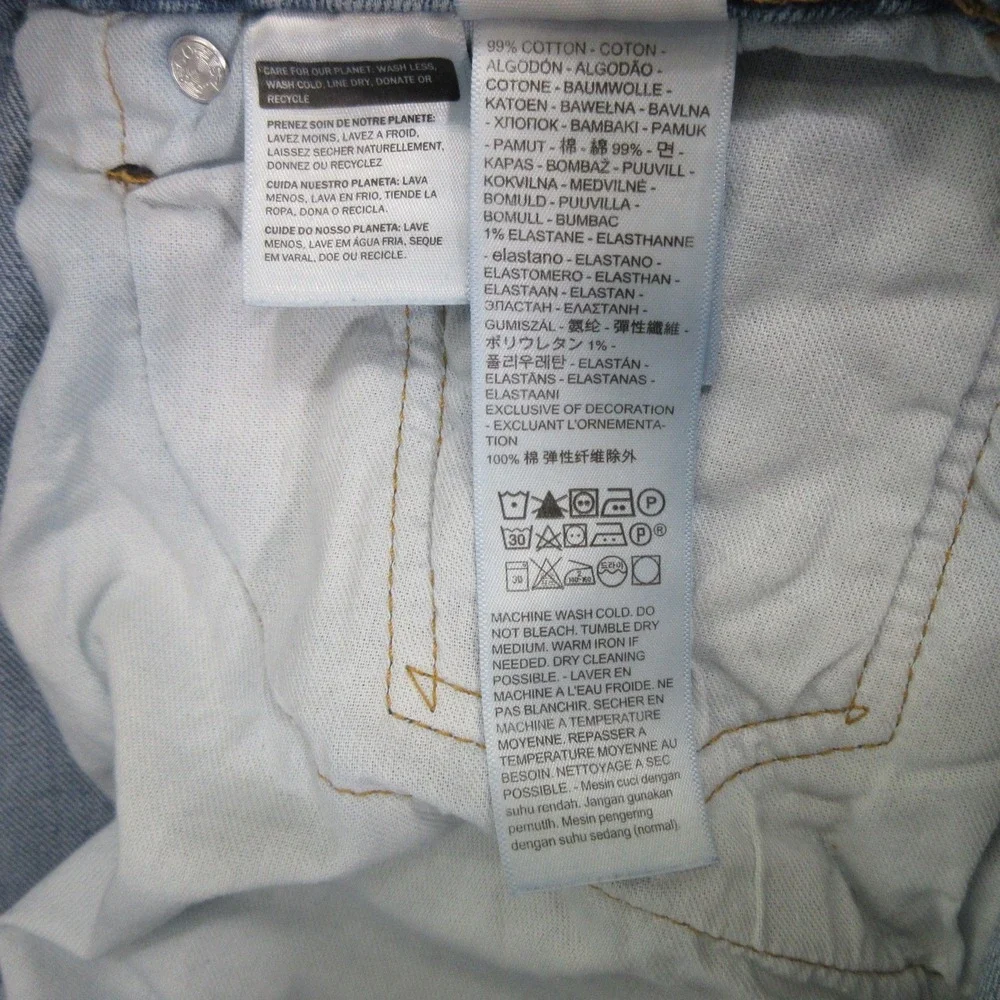 Levis Mens 550 Jeans Size 31 Blue Relaxed Fit Denim Stretch